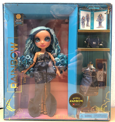 Rainbow High  Fantastic Fashion  SKYLER BRADSHAW  Fashion Puppe Blau m. Zubehör