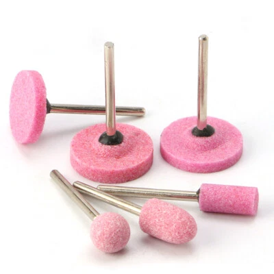 10pcs 3-25mm Mounted Grinding Stone Abrasive Wheel 1/8'' Shank For Dremel Rotary