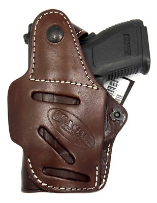 Right Hand Brown Leather 4 in 1 Thumb Break Holster for SIG SAUER P938