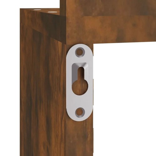 Estante de esquina de pared moderno montado en la pared unidad de estante de almacenamiento madera de ingeniería vidaXL - Imagen 28 de 43