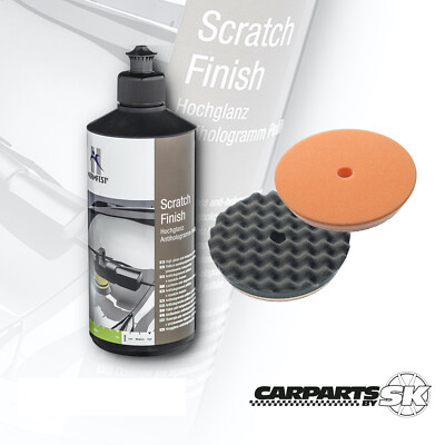 NORMFEST SCRATCH FINISH ANTIHOLOGRAMM SCHLEIFPASTE PASTE 500g POLIERSCHWAMM