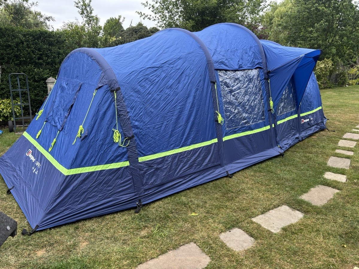 Berghaus Air Tent With Air Porch And Full Camping Set Up UK