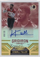 2016 Certified Gridiron Signatures Mirror Gold 8/25 Kendall Fuller Auto 0c3