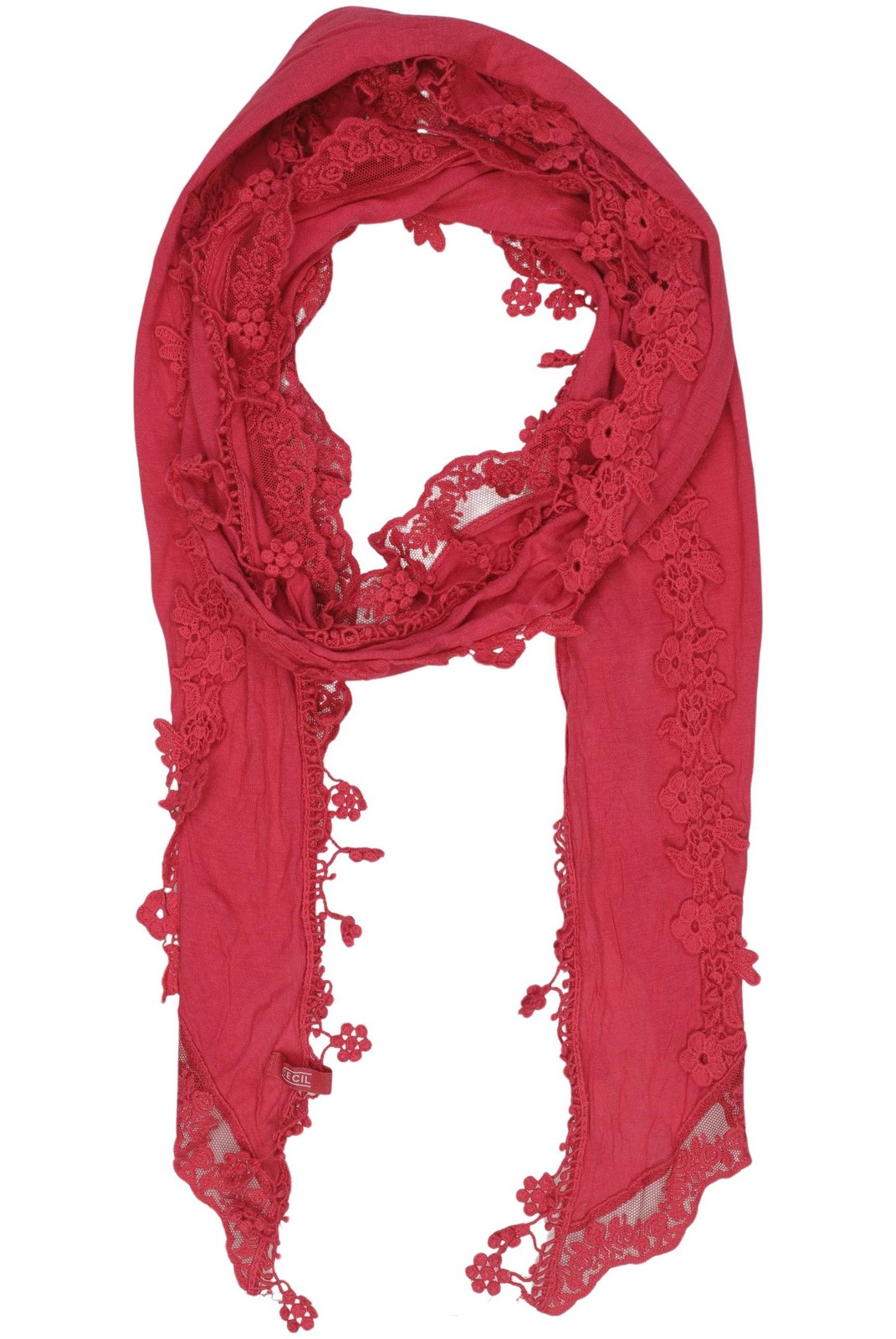 CECIL Schal Damen Tuch Strickschal Loop Rot #hv2649h