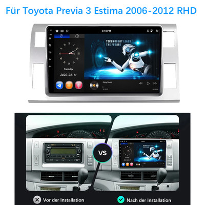 For Toyota Previa 3 Estima 2006-2012 RHD Android Car Stereo GPS SAT NAV WiFi Carplay