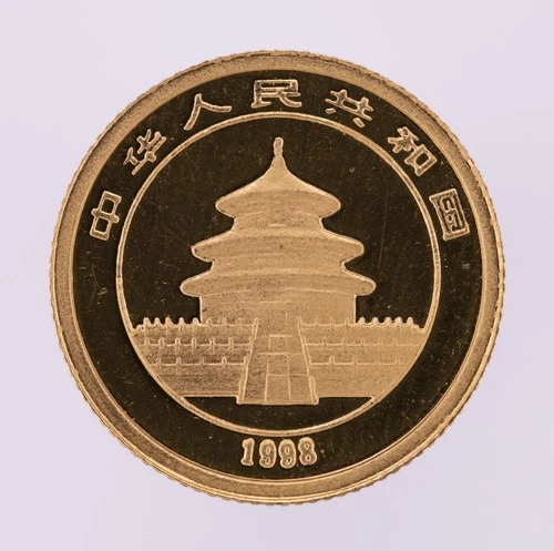 1998 Chinese Gold Panda 1 oz — photo from the most recent tracked eBay sale