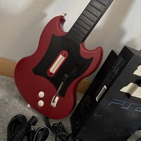 SONY Playstation2 PS2 Console - Guitar Hero Bundle - Guitar, Games, Memory Card