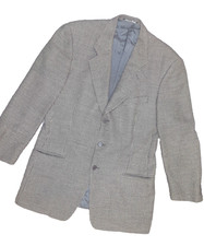 Mani Giorgio Armani Italy Pure Virgin Wool Blazer 41 Long 3 Button