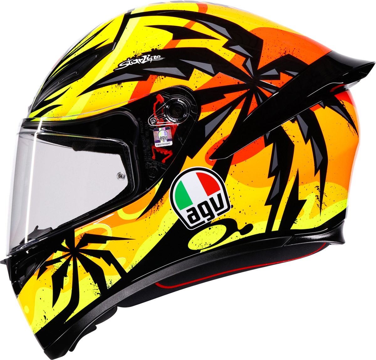 AGV K1 S Helmet - Tropicrush - Black/Orange - XL 2118394018-070-XL