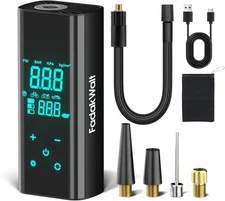 Tire Inflator Portable Air Compressor, 150 PSI Pump for Car Tires Black 