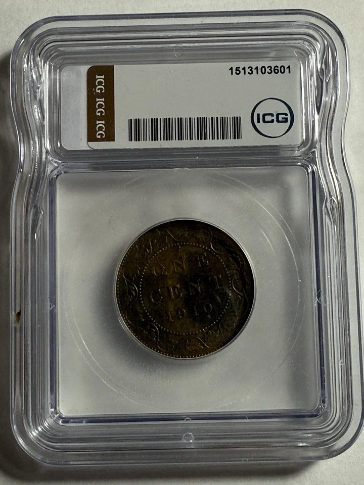 1910 Canada One Cent Coin - ICG MS60 Details - Image 4 of 4