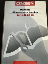 Manuale Assistenza Tecnica Antonio Carraro Serie 22 24 25