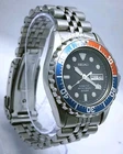 Vtg 2003 Seiko Kinetic Pepsi Diver 5M63-0A10 St/Steel Bracelet 42mm Gents Watch