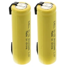 AA 1.2V 1000mAh Rechargeable Battery w/Tabs for LED Lights, Hobby, Alarms