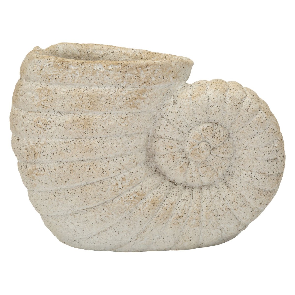 Vase effet sable Shell 33cm beige pour sublimer un coin de meuble vide