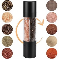 2 in 1 Pepper and Salt Grinder set Mill Adjustable stainless Steel Shaker Coarse