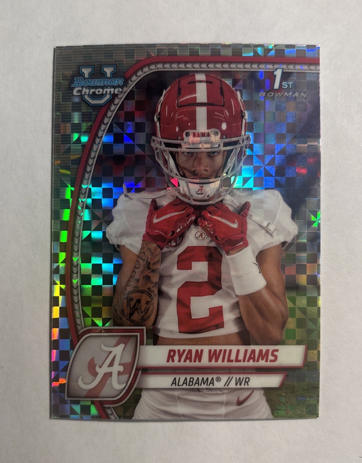 2024 Bowman University Chrome - Ryan Williams #53 X-Fractor (RC)