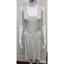 Calvin Klein Dress Scoop Neck Stripes Office Casual Friday Happy Hour Date