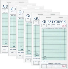 XKDOUS 6 Pack Server Books, Server Note Pads, Guest Check Books for Servers, Wai