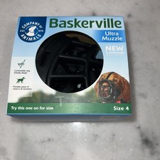 New Baskerville Ultra Muzzle Size 4 - Adjustable  Comfortable - Black