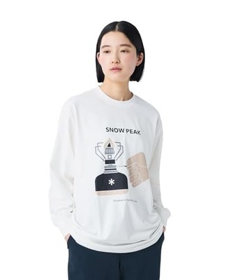 Snow Peak Enjoy Camping Langarmshirt TS-26SU001 Cut and Sew Langarm