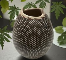 Mata Ortiz Pottery Olla Vase Paquime Traditional Martha Hernandez Mexican Clay