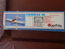 Great Planes - Cherokee 40 - RC Model Airplane Kit - W/Wheel Pants Kit - NEW