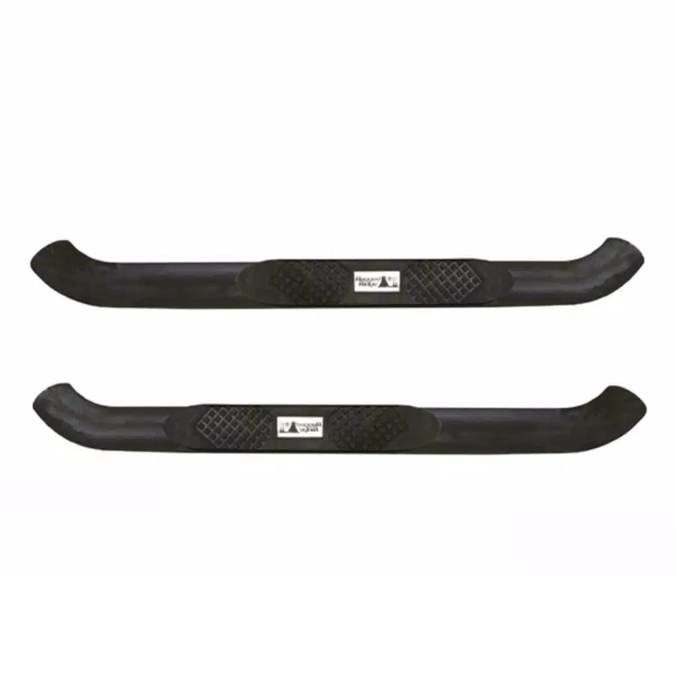 Rugged Ridge Textured Black 3" Round Tube Side Steps for 07-18 Wrangler JK 4-Dr - Imagem 2 de 4