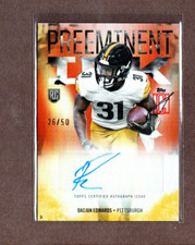 2025 Topps Signature Class Orange Preeminent Ink DAIJUN EDWARDS (RC)  26/50