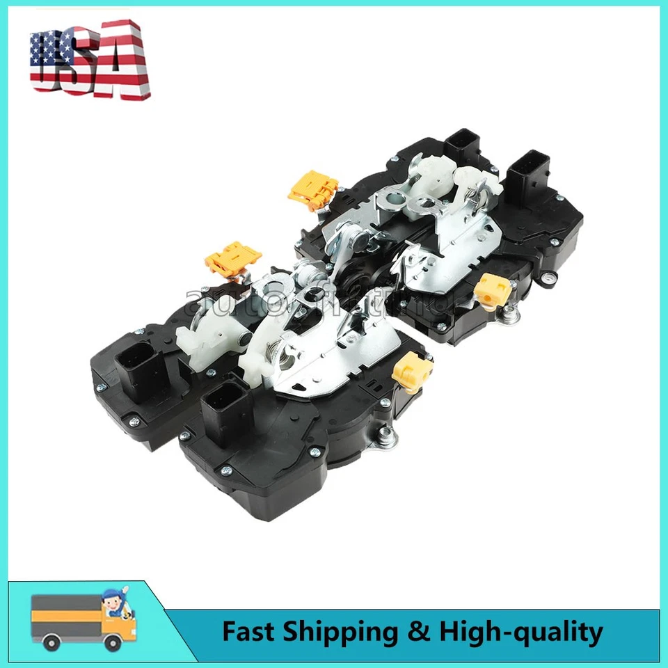 Actuador de bloqueo de puerta delantero + trasero + izquierdo + derecho 4 piezas para Chevy GMC Yukon Cadillac Foto 2 de 4