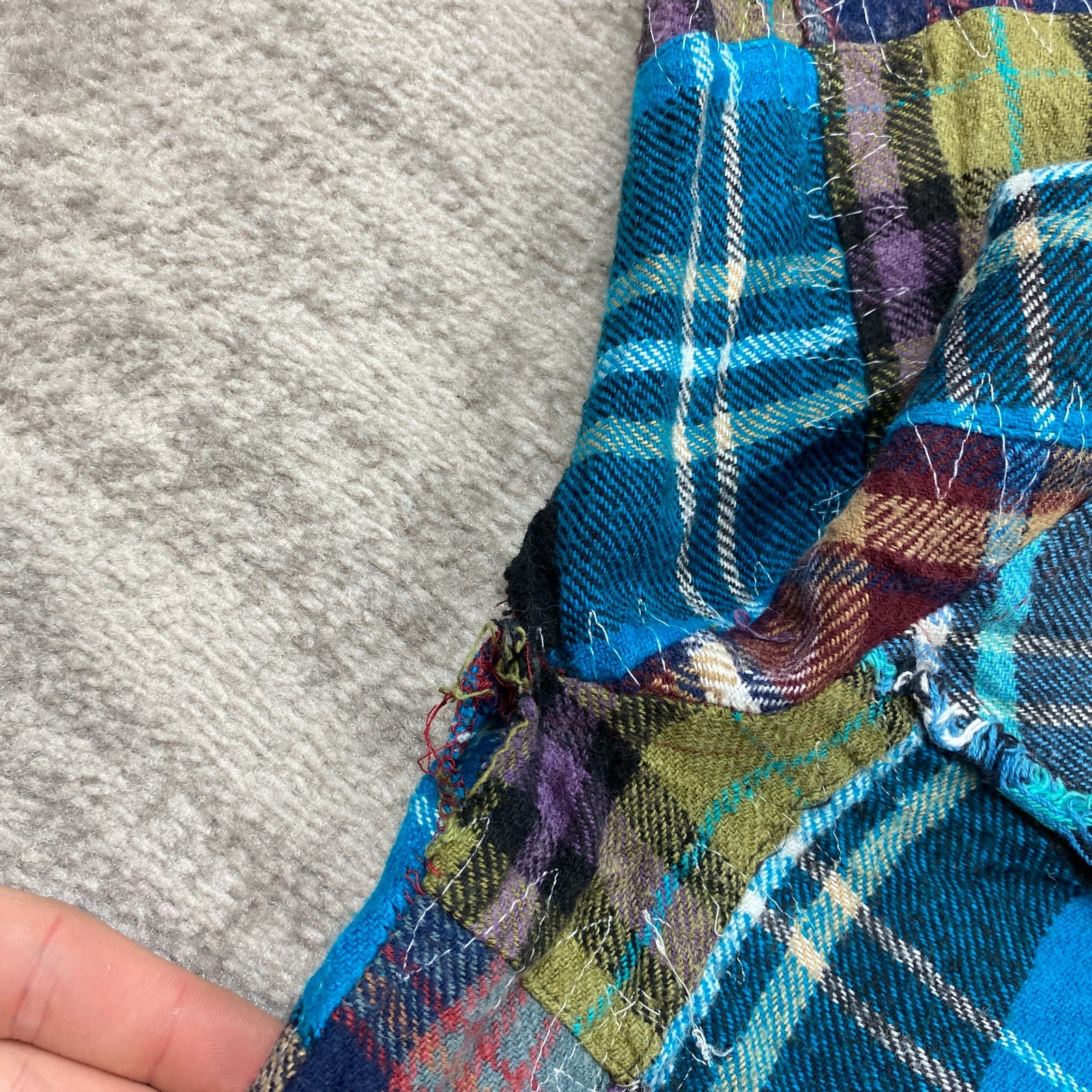 We The Free Patchwork Lost In Plaid Button Shirt … - image 9