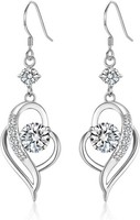 925 Silber Ohrringe Damen – HäNgend Zirkon 5A, Geschenk