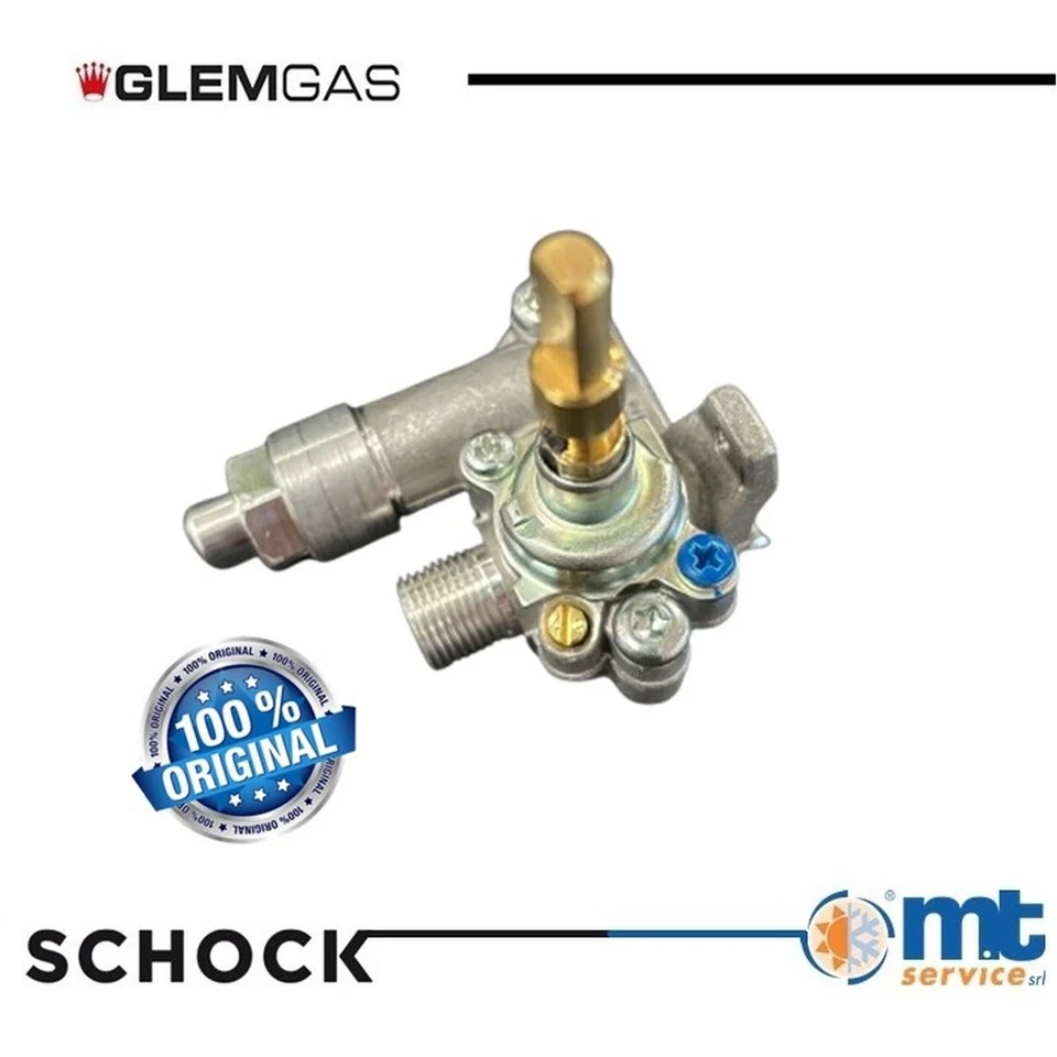 RUBINETTO FUOCO GRANDE RAPIDO 0,42 PIANO COTTURA CUCINA ORIGINALE GLEMGAS N01A0