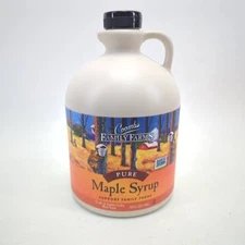 Coombs 64oz Organic Maple Syrup 100% Pure Grade A Amber Color 64 fl oz 1/2 Gal