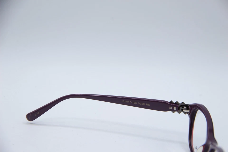 NUEVAS GAFAS VERA WANG V338 RS HAVANA ROSA PÚRPURA MONTURAS AUTÉNTICAS 51-17 Foto 3 de 4