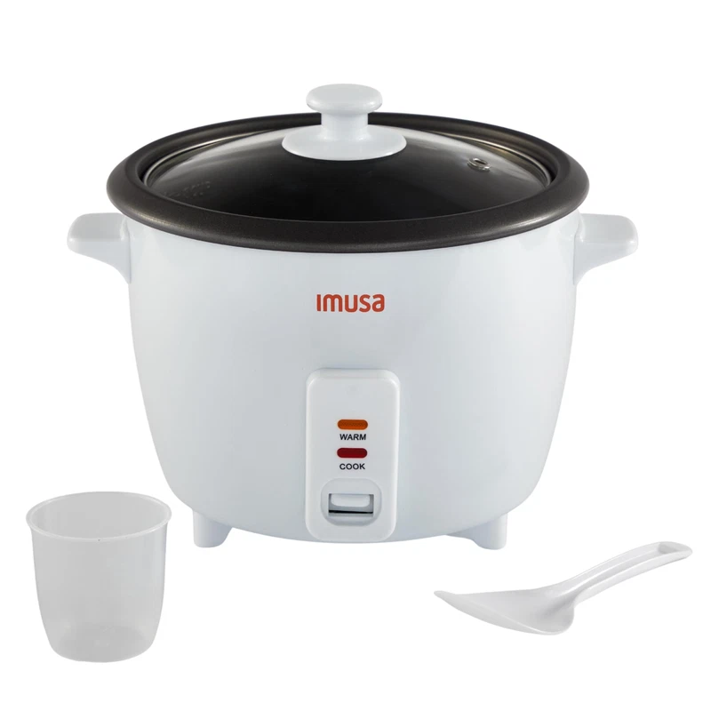 Imusa Electric Rice Cooker 10 Cup Cooked 5 Cup Uncooked Ceramic Nonstick Pot