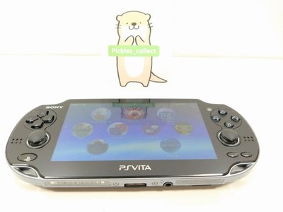 PS Vita Crystal Black PCH 1100 Console w/8GB Wi-Fi PSV Tested Sony