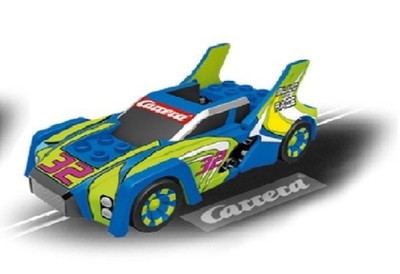 Carrera GO 64181 Build 'n Race ''Race Car Blue No.32'' 1:43 Slotcar Bricks