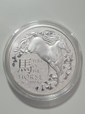 2026 Austrailin Mint  Lunar Year of the Horse 1oz Silver .999 Bullion Coin.