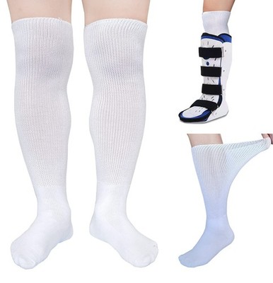 2 Pairs Replacement Sock for Air Cast Walking Boot Walker Brace - Air Cam Walker