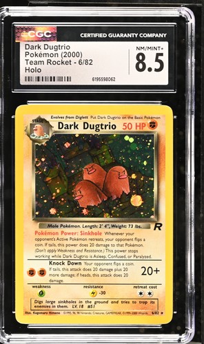 Dark Dugtrio (Unlimited) graded CGC 8.5 for sale on eBay