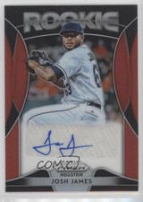 2019 Panini Prizm Rookie Auto Red Prizm Josh James #RA-JJ Auto un2