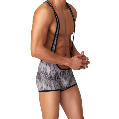 Boxer uomo sexy jockstrap body intimo wrestling singolo body abbigliamento sportivo - Foto 9 di 13