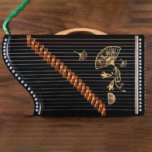 Portable 21 String Guzheng Chinese TraditionalWood Finger Practice Mini Guzheng - Image 2 of 4