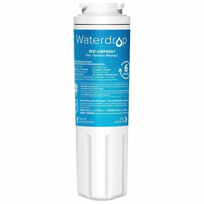 #ad Replacement for Maytag UKF8001 Refrigerator Water Filter by Waterdrop 1 pack $16.99