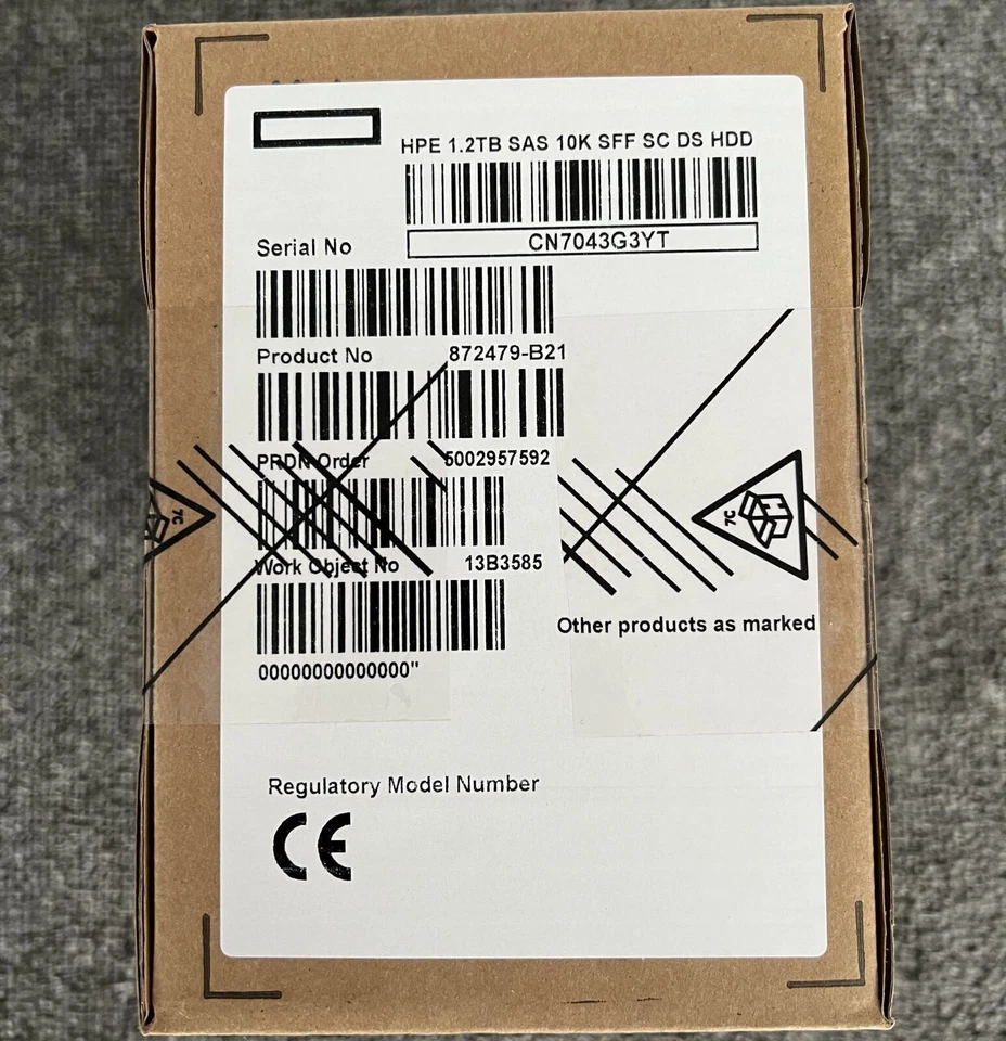 872737-001 872285-002 872479-B21 For HPE 1.2TB SAS 12G 10K 2.5 HDD SFF SC DS ENT - Image 2 of 4