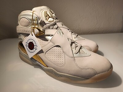 Nike air Jordan 8 Retro C&C Trophy 2016 Men's Size 14 Champagne 832821-030 NIB
