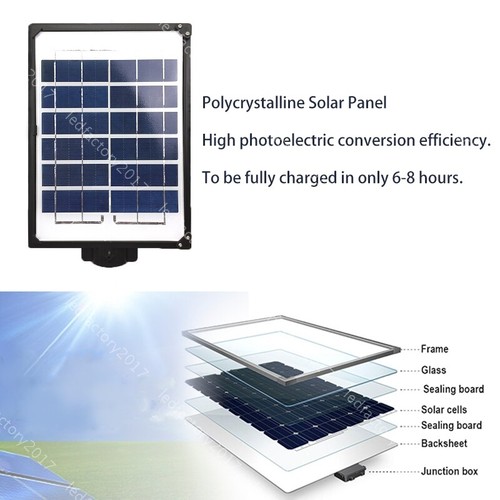 Solar LED Sensor Light Dusk to Dawn Auto On/Off Outdoor Security 600W Cool White - Picture 6 of 14