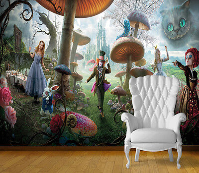 Disney Alice in Wonderland Mural Wallpaper 