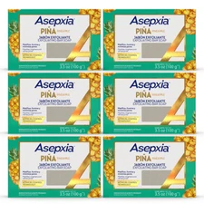 Asepxia Pineapple Exfoliating Bar Soap. 4 oz. Pack of 6